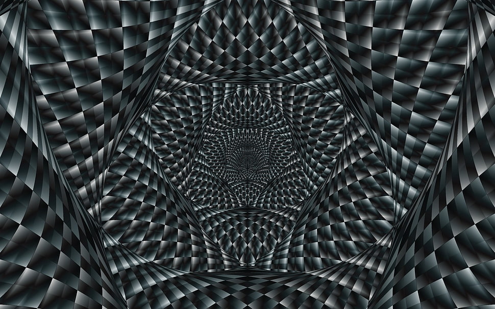 gray and black illusion wallpaper HD wallpaper