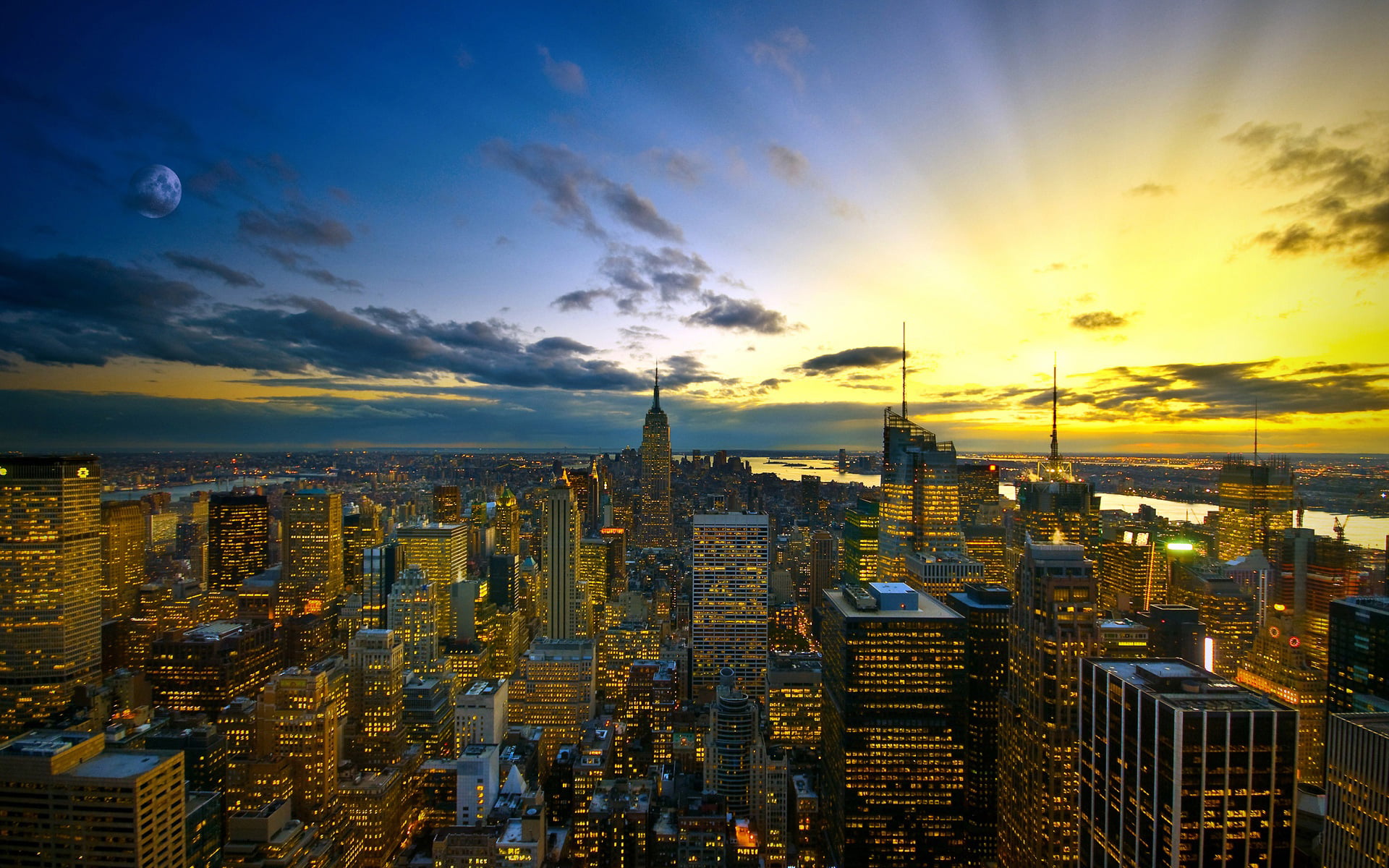 1080x1800 resolution | aerial view of city with high-rise buildings ...