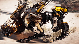 artwork of mechanical animal, Horizon: Zero Dawn, video games HD wallpaper