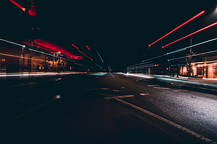 red and blue bokeh photography