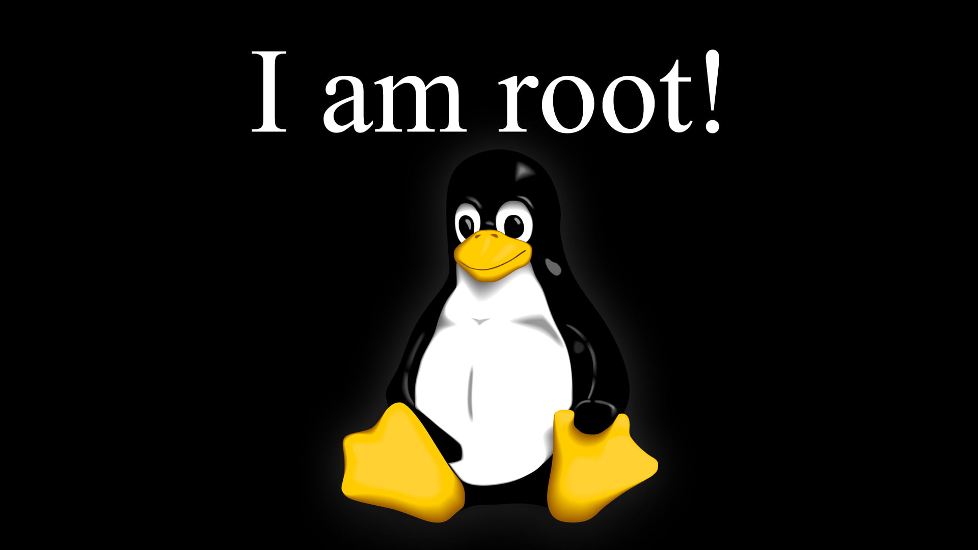White and black penguin with i am robot text overlay, Linux, GNU, Root  (character), Tux HD wallpaper | Wallpaper Flare