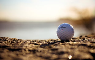 shallow focus of golf ball, golf, sport  HD wallpaper