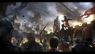 Tyrion Lanister battle of black water digital wallpaper HD wallpaper