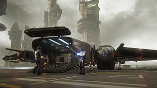 game wallpaper, video games, Star Citizen, spaceship, futuristic