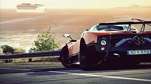 orange super car, Need for Speed, Pagani Zonda HD wallpaper