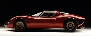 red sports car, car, Alfa Romeo HD wallpaper