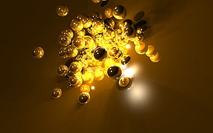 Balls,  Light,  Surface,  Shape