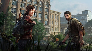 game application case cover, The Last of Us, apocalyptic, Joel, Ellie HD wallpaper