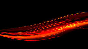 Black,  Red,  Line,  Light HD wallpaper