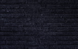 black brick wall