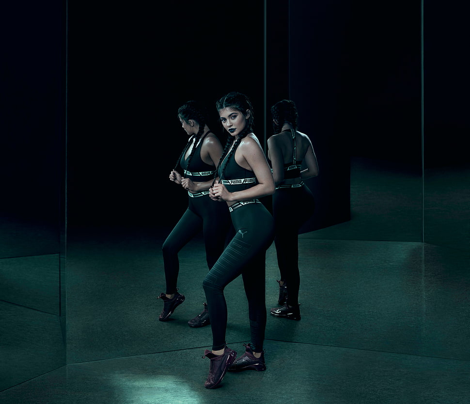 Kylie Jenner, Puma campaign, Puma Fierce, 2018 HD wallpaper