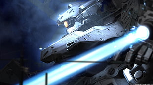 gray robot digital art, Armored Core HD wallpaper