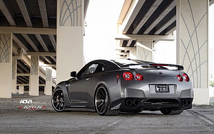 gray coupe, car, Nissan GT-R, Nissan Skyline GT-R R35, Nissan HD wallpaper