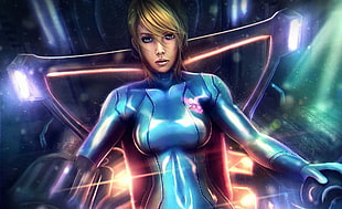 Samus Aran, Metroid, video games, big boobs