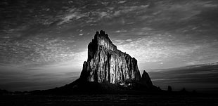 grayscale photo of mountain, landscape, nature, rock, peak HD wallpaper