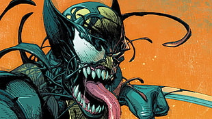 Venom X Wolverine digital wallpaper, Marvel Comics, Venom, Wolverine HD wallpaper