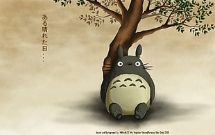 My Neighborhood Pororo digital wallpaper, Totoro, My Neighbor Totoro, trees, fantasy art HD wallpaper