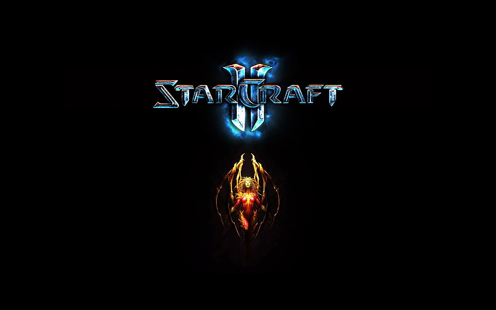 StarCraft logo HD wallpaper