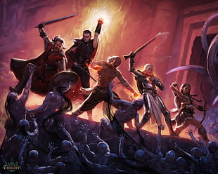 assorted-character holding swords wallpaper, Pillars of Eternity, RPG HD wallpaper