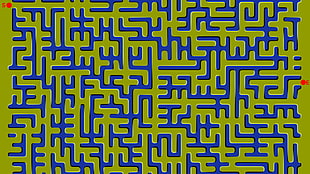blue and green maze game, mazes, optical illusion, labyrinth HD wallpaper