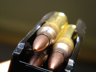 selective focus photography of bullets HD wallpaper