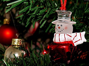 snowman ornament HD wallpaper