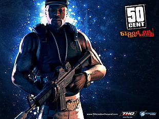 50 Cent Blood on the sand digital wallpaper