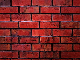 red brick wall