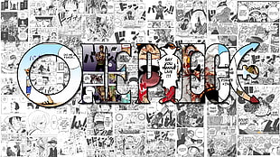 The Beatles poster with black frame, One Piece, anime, manga HD wallpaper