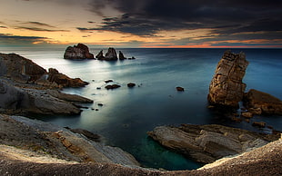 body of water, nature, landscape, sunset, sea