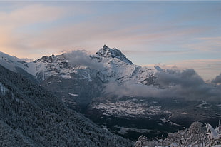 snowy mountains, mountains