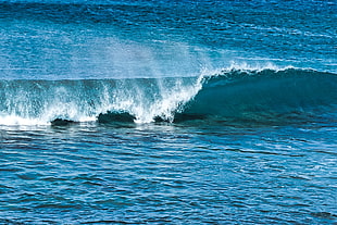 time lapse photography of sea waves