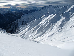 glacier mountain, snow, mountains, landscape, nature