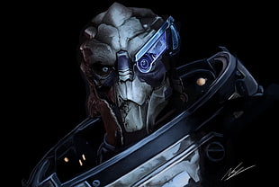 Mass Effect, Garrus Vakarian, artwork, video games HD wallpaper
