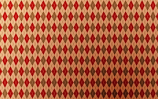 white, gray, and red argyle textile HD wallpaper