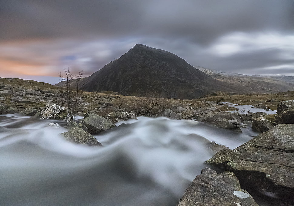 Landscape Photography Of Tall Mountain Under Cumulus Clouds Snowdonia