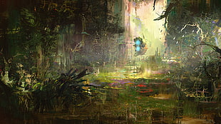 multicolored painting, fantasy art HD wallpaper