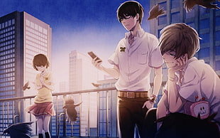 male anime character illustration, Zankyou no Terror, Mishima Lisa, Kokonoe Arata HD wallpaper
