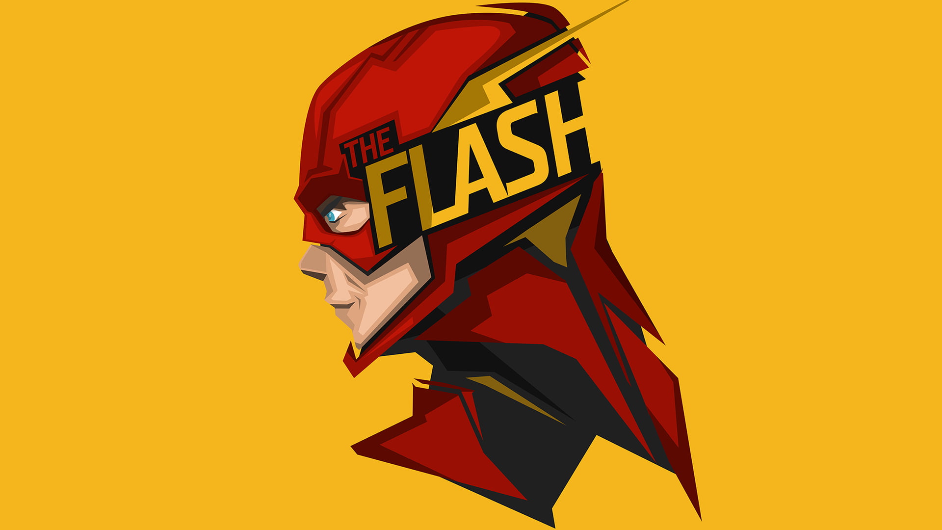 The Flash head illustration HD wallpaper | Wallpaper Flare