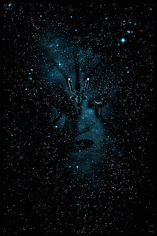 galaxy illustration, portrait display, movies, Star Trek Beyond, space