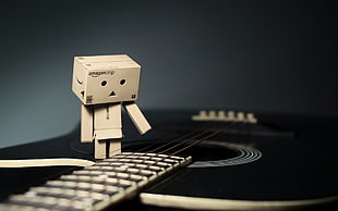 black and white wooden table, Danbo