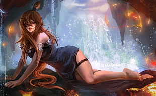 female animated character HD wallpaper