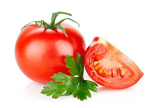 tomato and sliced tomato HD wallpaper
