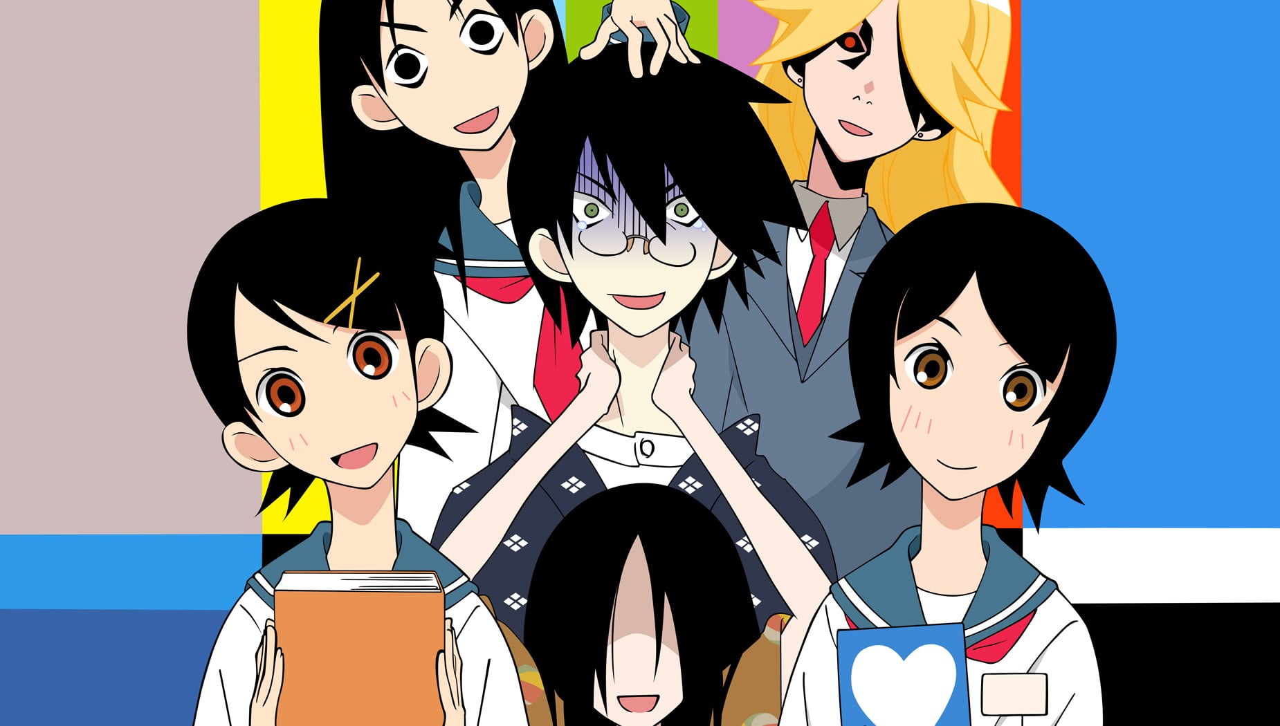 anime characters illustration, Sayonara Zetsubou Sensei, anime