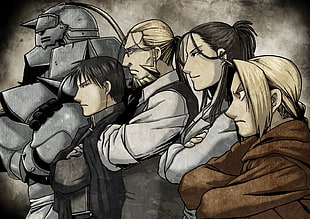 Full Metal Alchemist wallpaper, Full Metal Alchemist, Roy Mustang, Elric Edward, Elric Alphonse