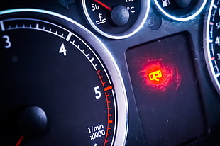 black tachometer, speedometer, Volkswagen HD wallpaper