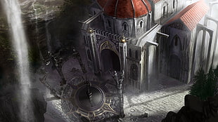 cathedral game scene screenshot HD wallpaper