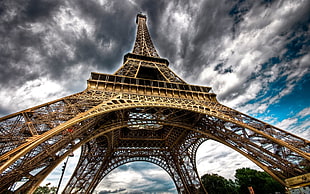 Eiffel Tower, nature, landscape, clouds, Eiffel Tower HD wallpaper