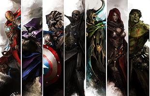 Marvel characters collage HD wallpaper