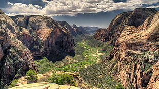 brown mountains, landscape, nature, canyon, valley